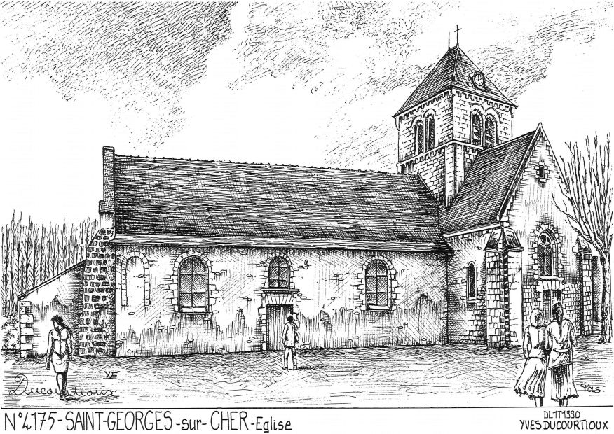 N 41075 - ST GEORGES SUR CHER - église
